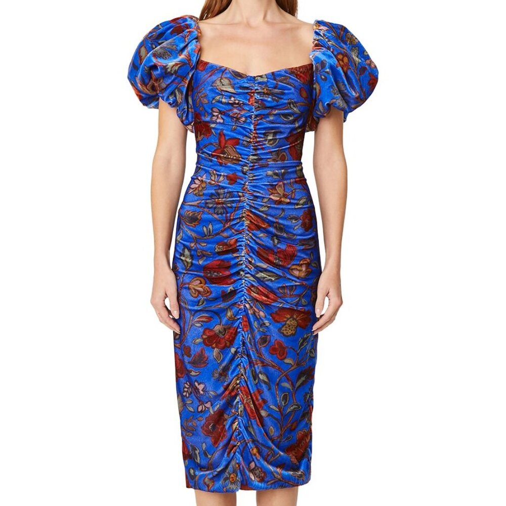 NWT RHODE Tessa Dress in Royal Vichy Rose Grande Size 10